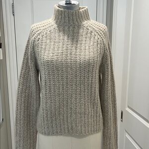 Vince Knit Shaker Stitch Mockneck Sweater